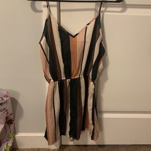 striped romper